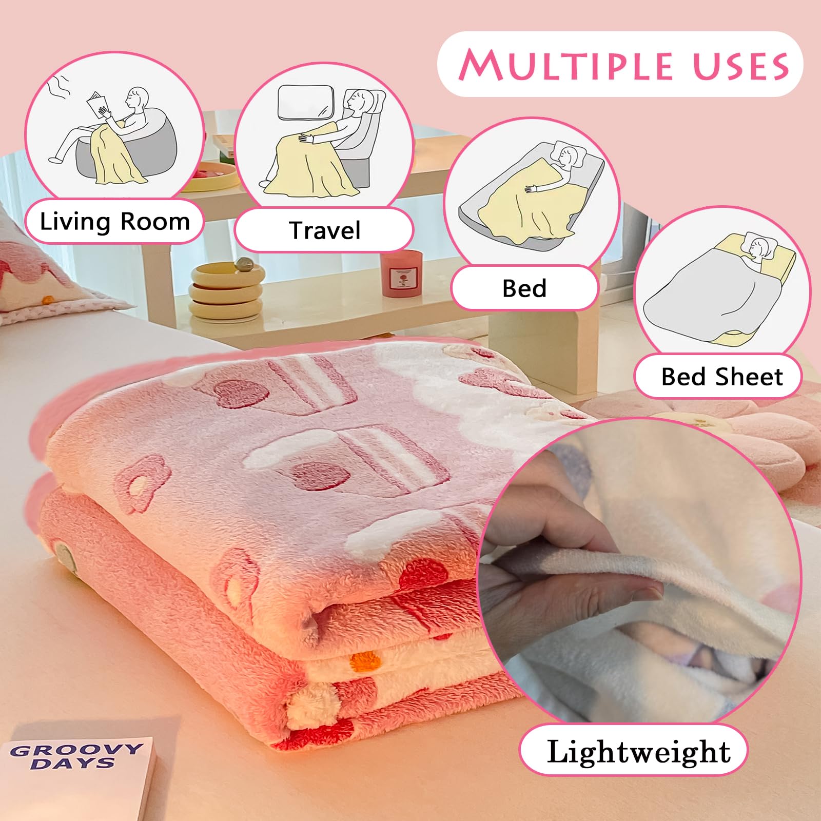 MorroMorn baby blanket double-stitched edges close-up shows durable seams