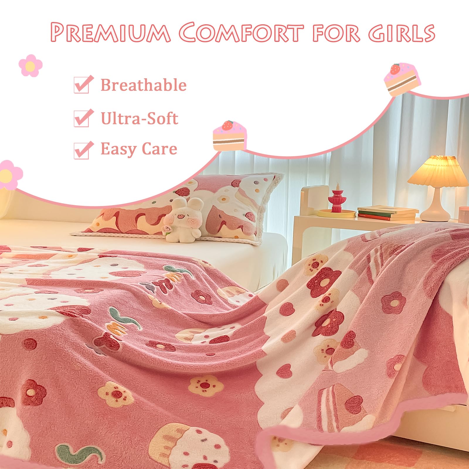 MorroMorn baby blanket fluffy fleece texture invites cuddly comfort