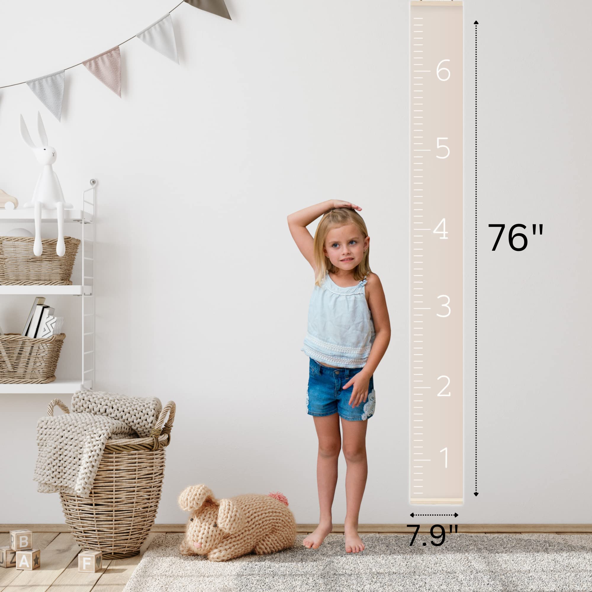 Morxy unisex growth chart, nursery or bedroom decor, inspiring conversations.