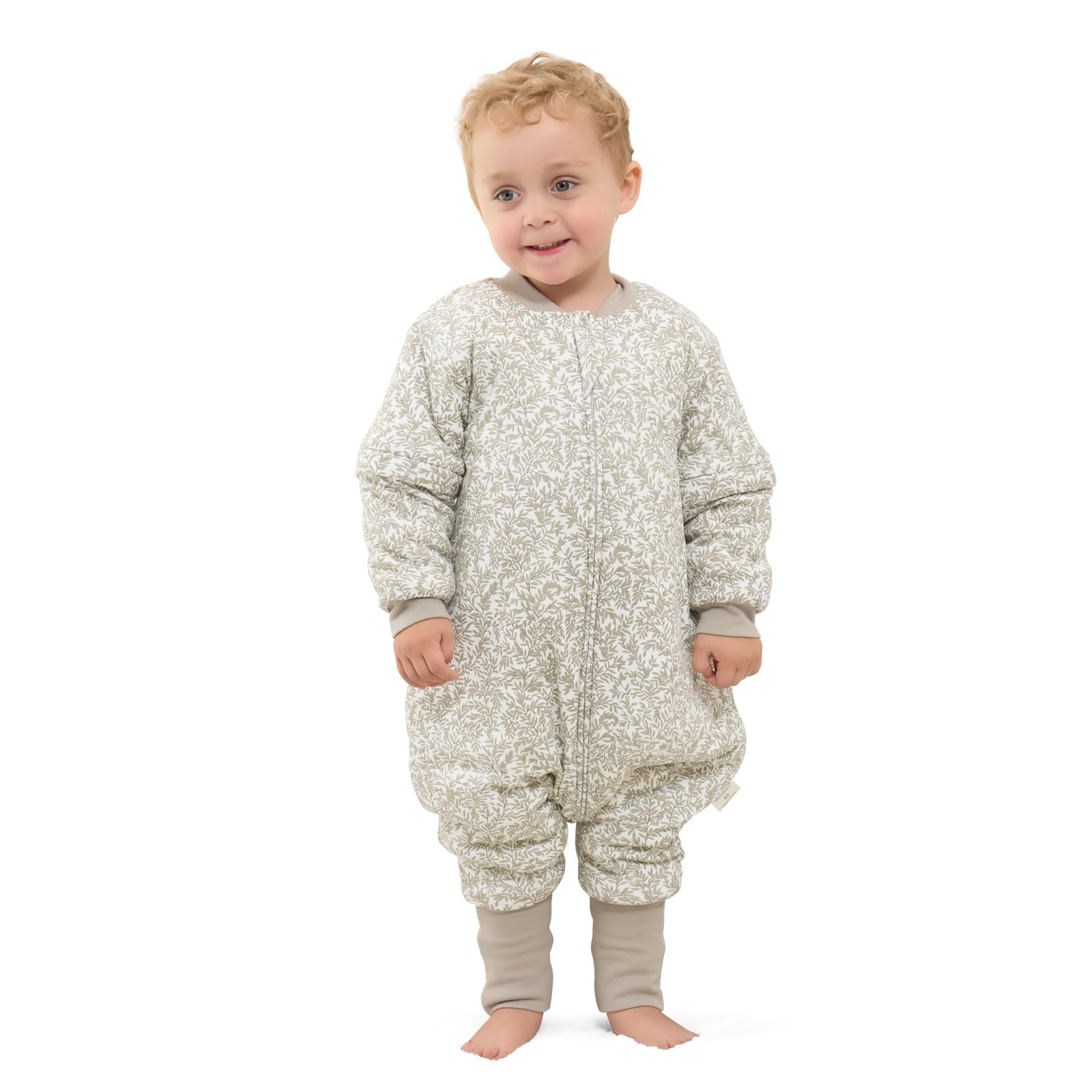 Mosebears baby sleep sack with winter-soft cotton outer for chilly nights.