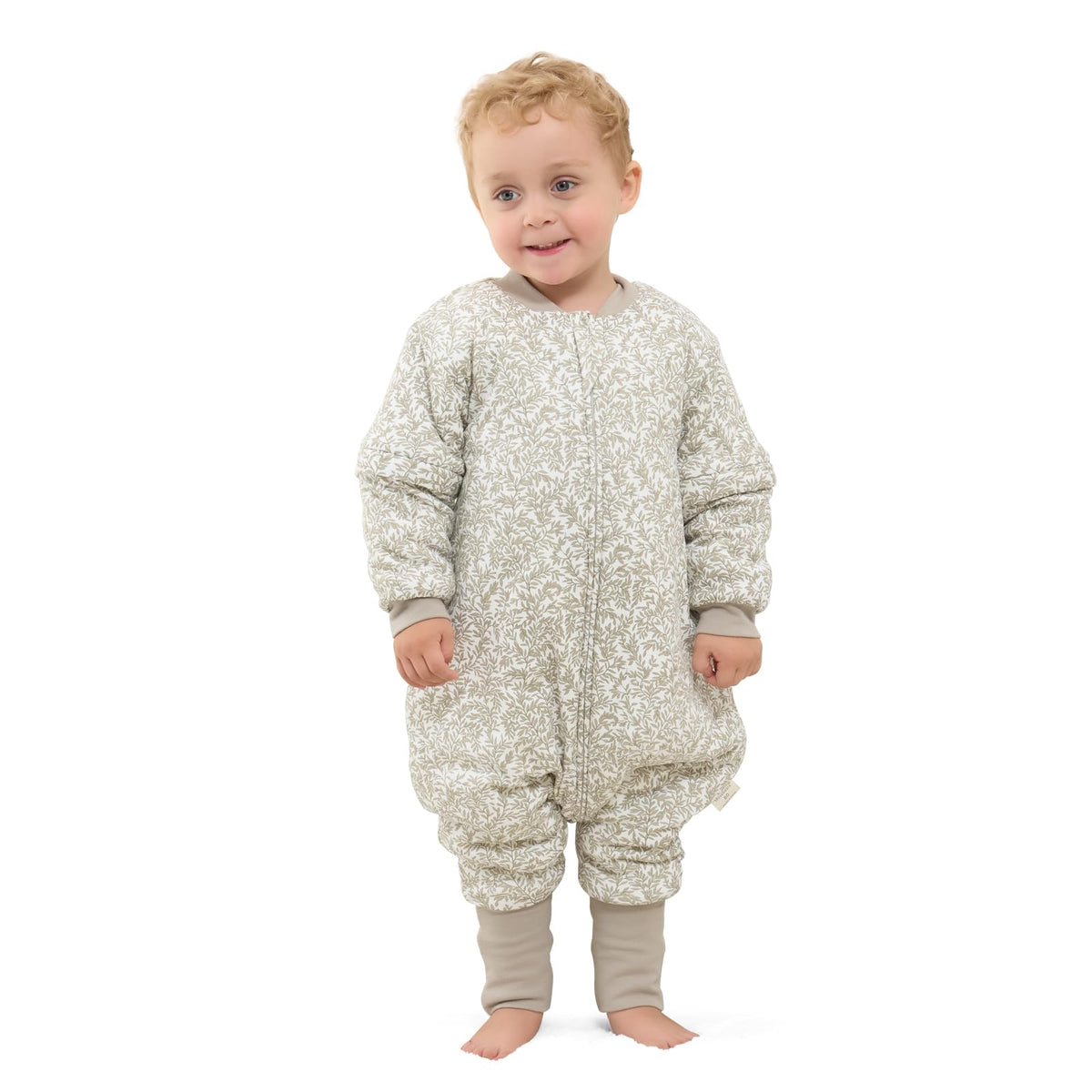 Mosebears baby sleep sack with winter-soft cotton outer for chilly nights.