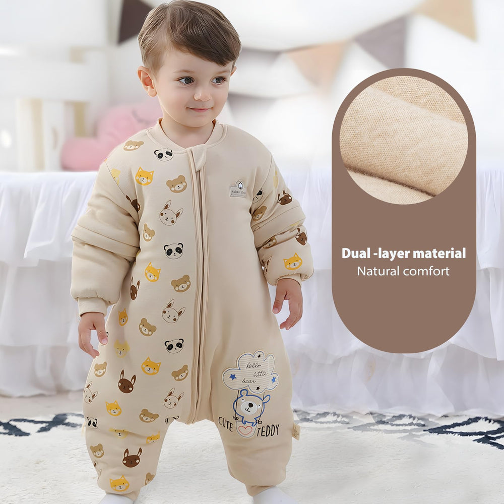 Mosebears cotton outer provides soft, breathable cozy feel for bedtime moments.