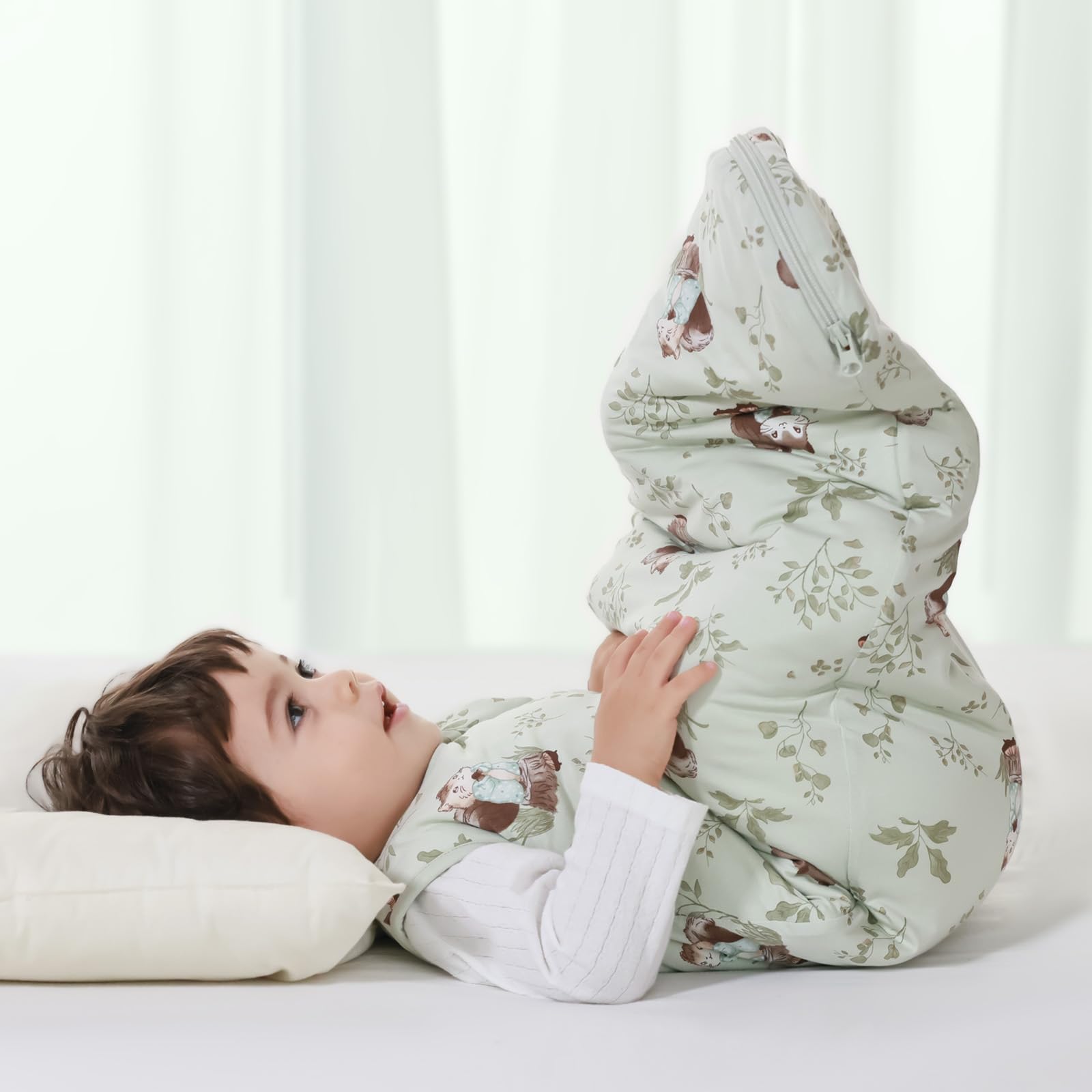 Mosebears sleep sack is machine washable for simple care and durability