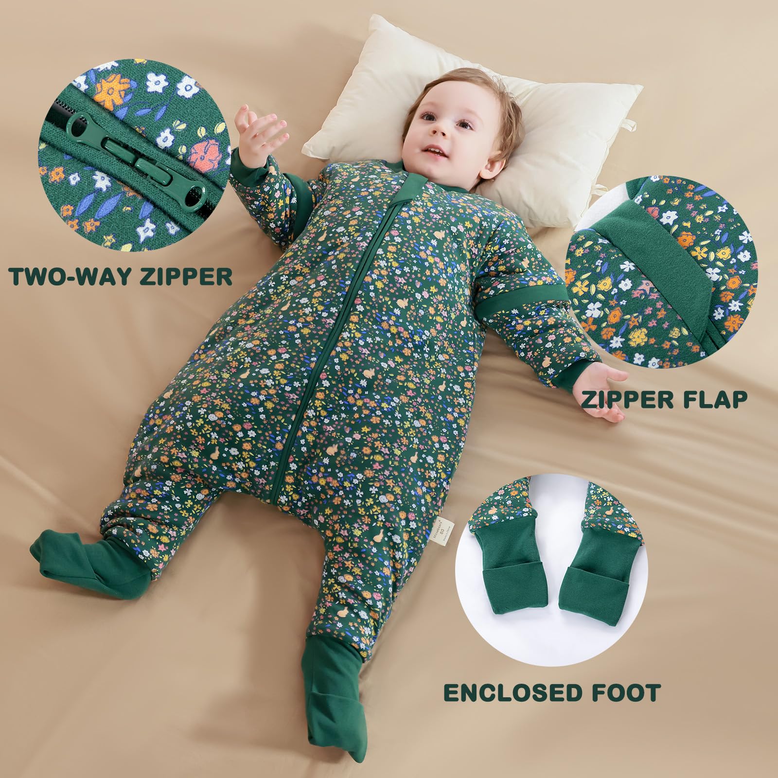 Mosebears outer cotton fabric offers soft, breathable comfort