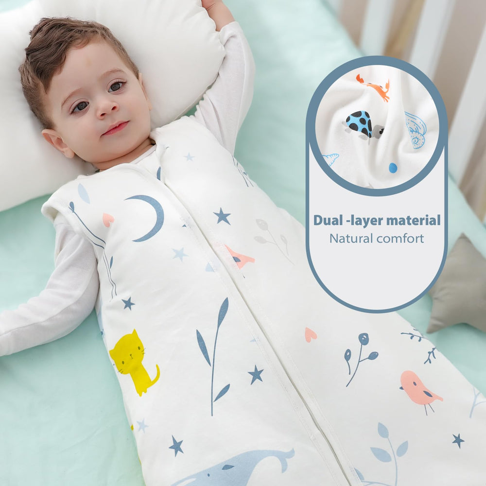 Mosebears Sleep Sack 2.5 TOG warmth ideal for chilly rooms.