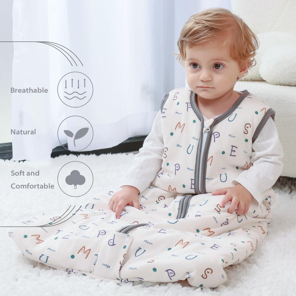 Mosebears sleep sack 2.5 tog warmth suitable for rooms below 70°F