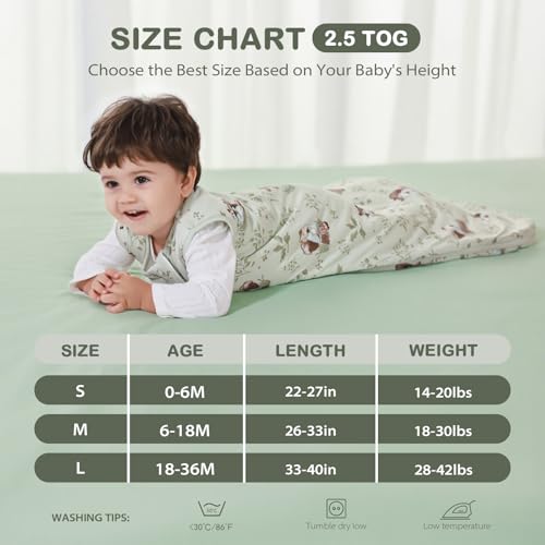 Mosebears sleep sack 2 way zip closeup highlighting easy nighttime diaper changes