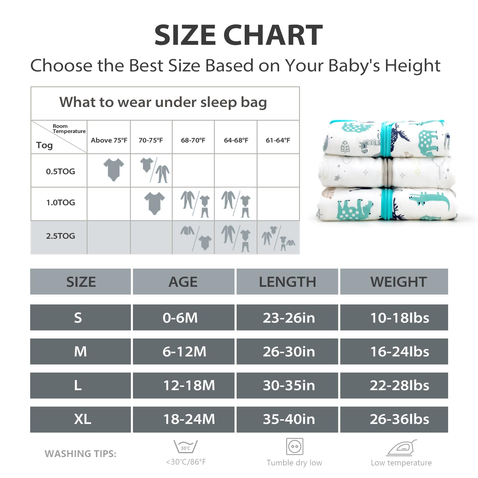 Mosebears Sleep Sack baby-in-sack shows full-body warmth without overheating.
