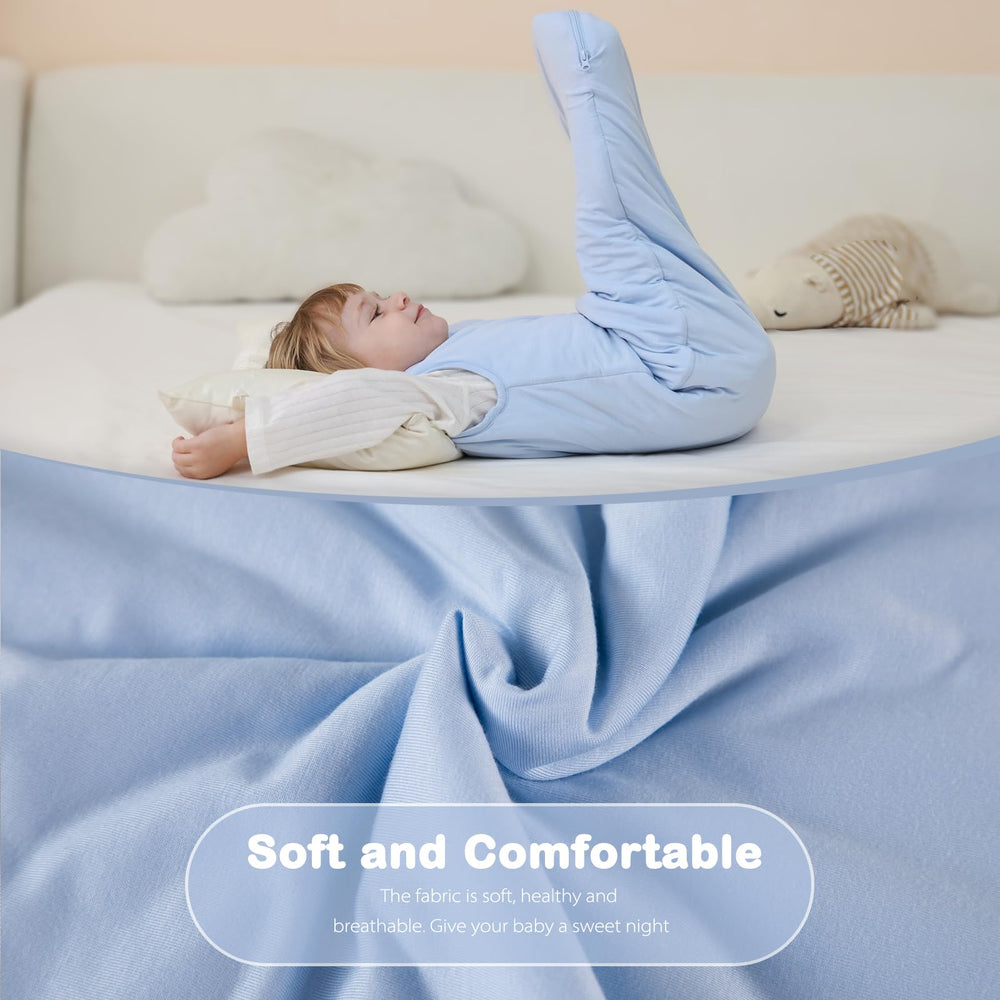 Mosebears sleep sack fog-blue room-temperature usage for cooler nights
