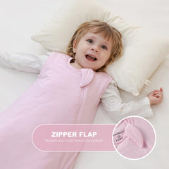 Mosebears sleep sack hidden-zipper protects delicate baby skin.