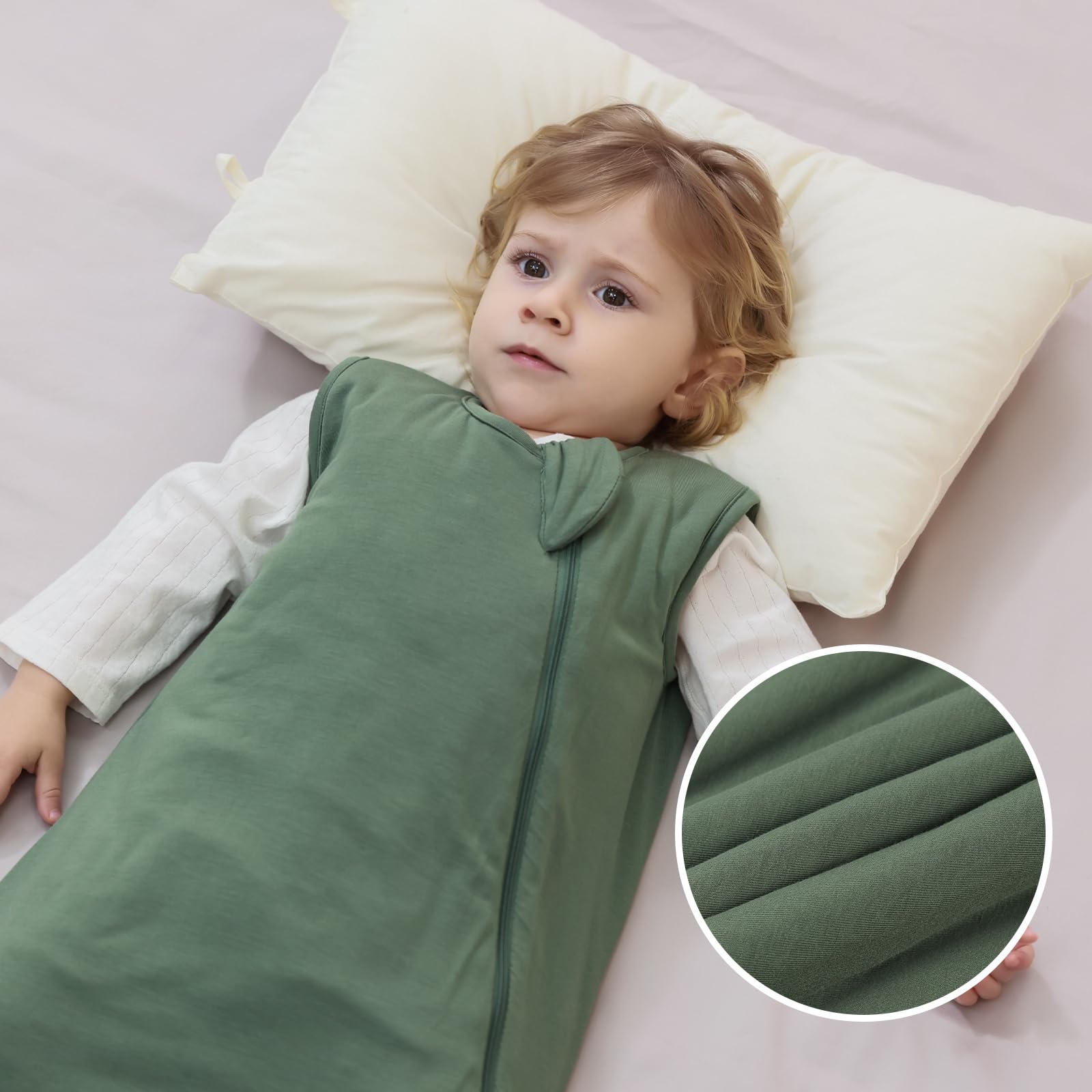 Mosebears sleep sack machine washable for quick, durable cleaning.