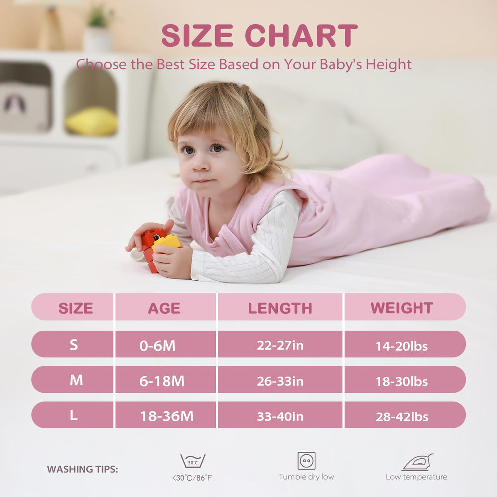 Mosebears sleep sack machine-washable design for durable, easy cleanup