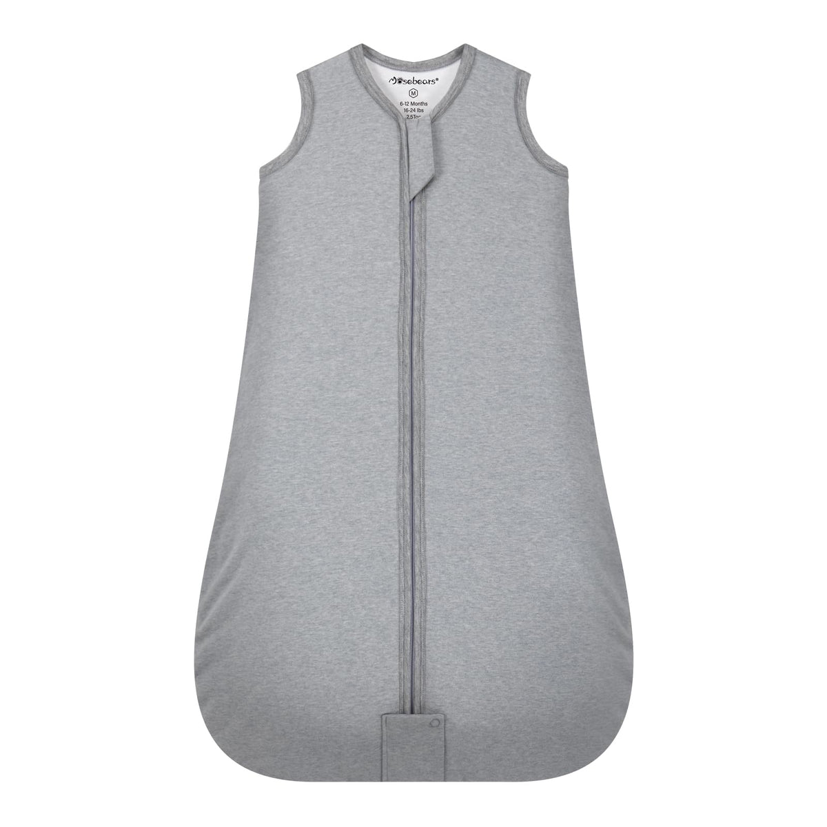 Mosebears Sleep Sack outer fabric close-up shows organic cotton softness for cozy nights.