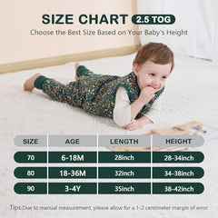 Mosebears sleep sack with polyester padding providing warm, snug layering