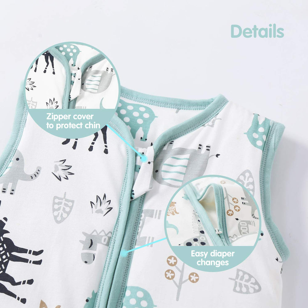 Mosebears sleep sack suitable for cooler nursery temperatures.