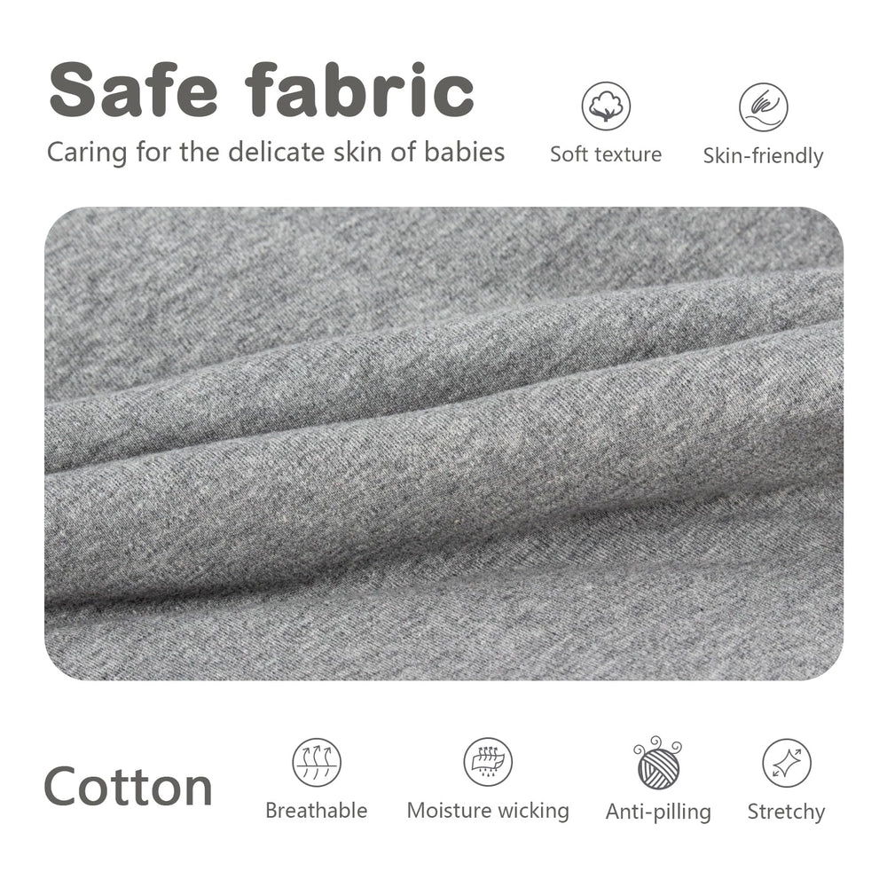 Mosebears Sleep Sack room-temperature guide visual helps choose warmth.