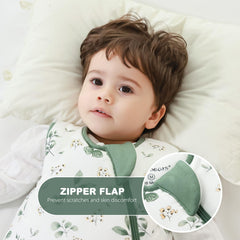 Mosebears sleep sack roomy space supports kicking and movement.