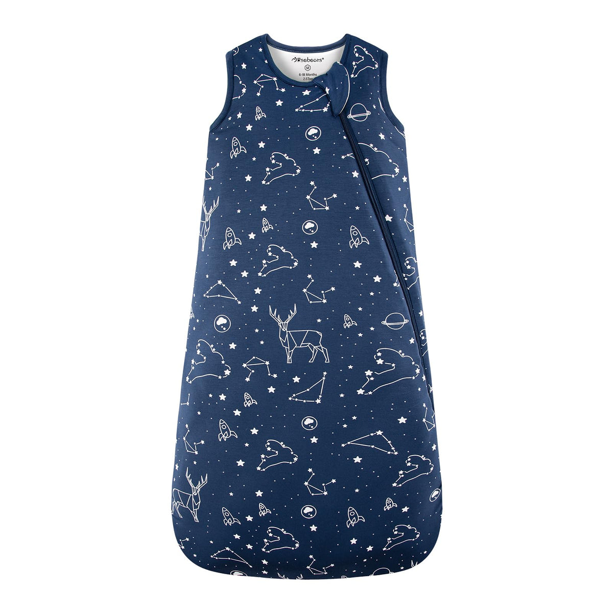 Mosebears sleep sack with silky bamboo rayon fabric promotes gentle baby sleep