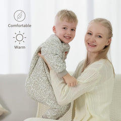 Mosebears sleep sack 2.5 tog with top and bottom zipper enables easy changes.