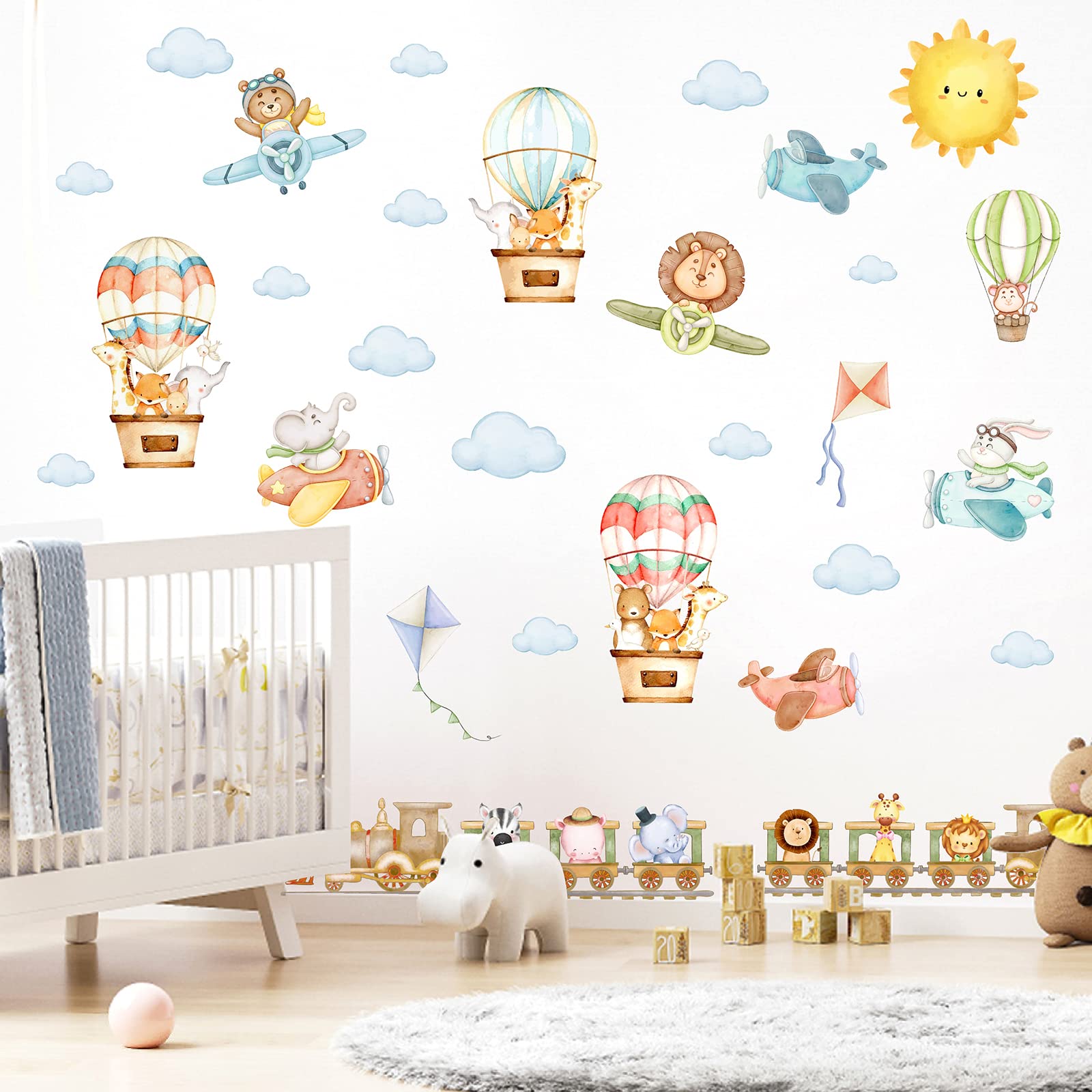 MOSITU Flying Animal Wall Decals spark imagination in nurseries and classrooms.