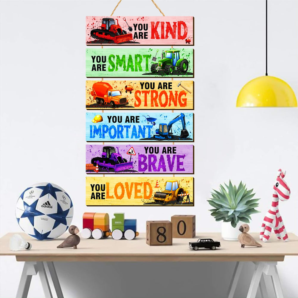 MOSITU monster truck wood plaque adds adventurous texture to kids' space