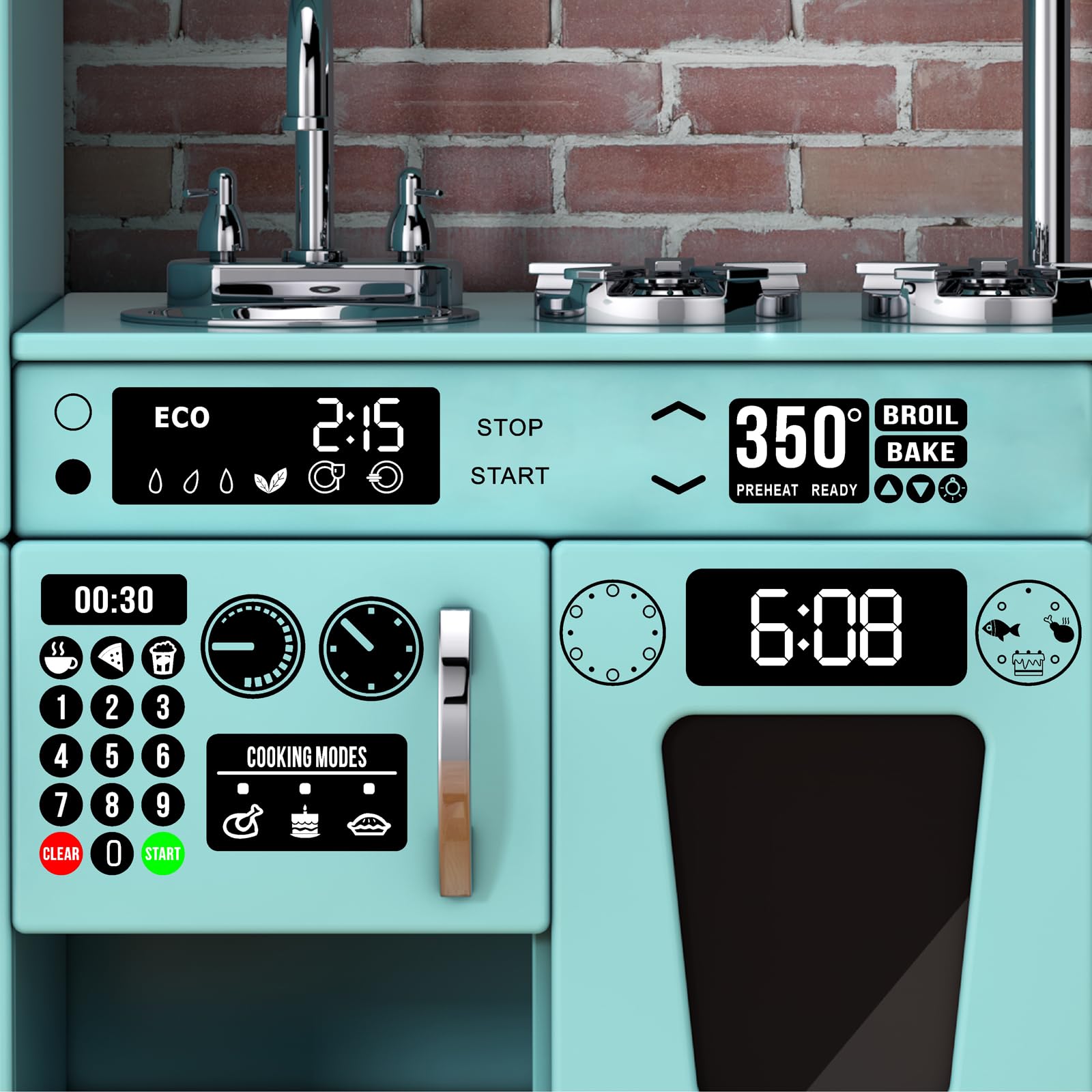 MOSITU easy-apply stickers stick to smooth surfaces for quick decor updates