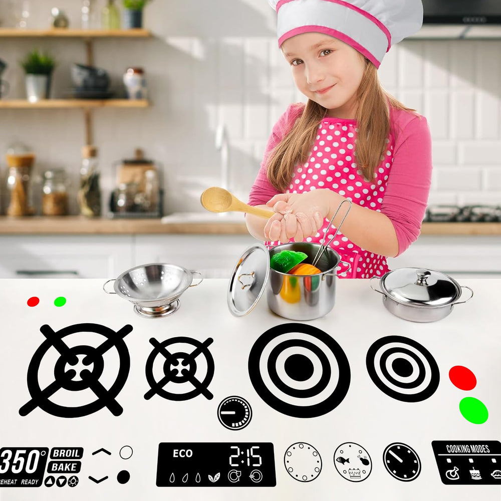 MOSITU microwave decal enhances pretend cooking with glossy, durable surface