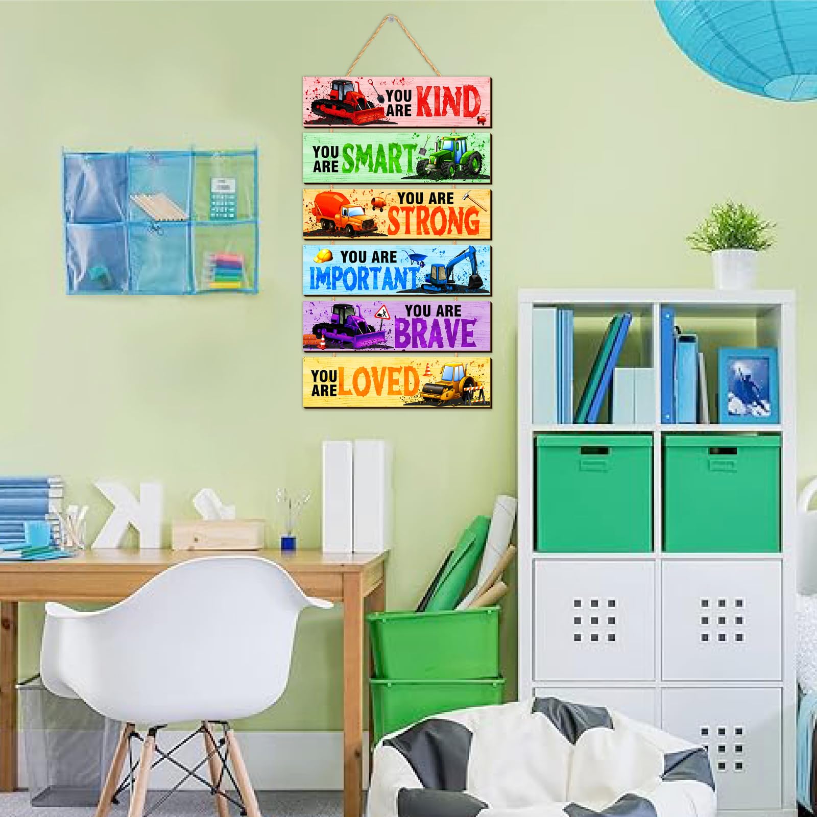 MOSITU playroom wall art creates a focal point for imaginative racing games