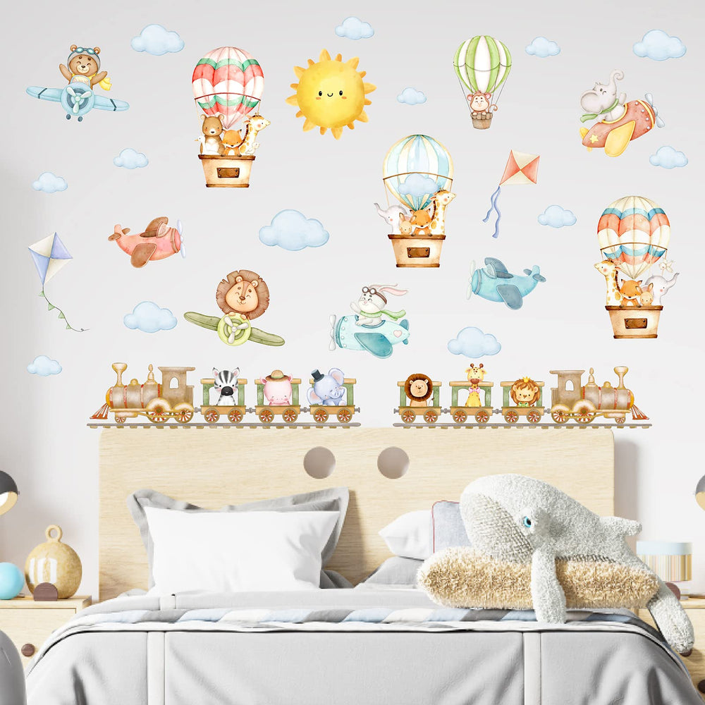 MOSITU Removable Watercolor Animal Decals leave no residue.