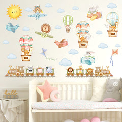 MOSITU Sun Clouds Wall Decals removable decoration with no residue.