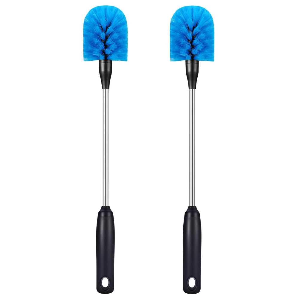 MOSOLAN bottle brush long-handle for easy reach in tall bottles.