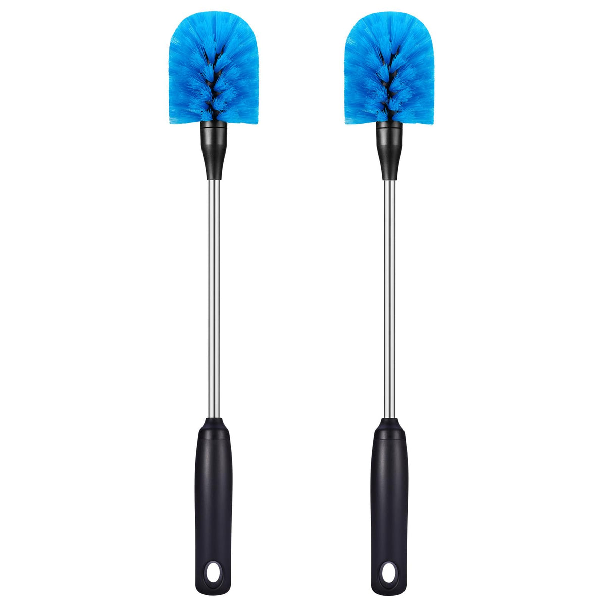 MOSOLAN bottle brush long-handle for easy reach in tall bottles.