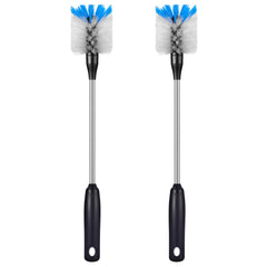 MOSOLAN bottle brush replaceable head reduces waste and extends cleaning life.