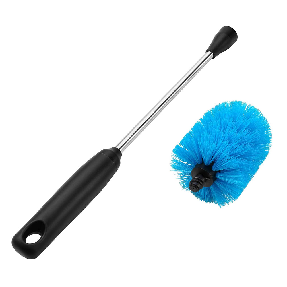 MOSOLAN stainless steel body and blue bristles for tough residues