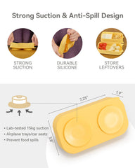 Mossora 304 stainless utensils stay sturdy for little hands and self-feeding practice.