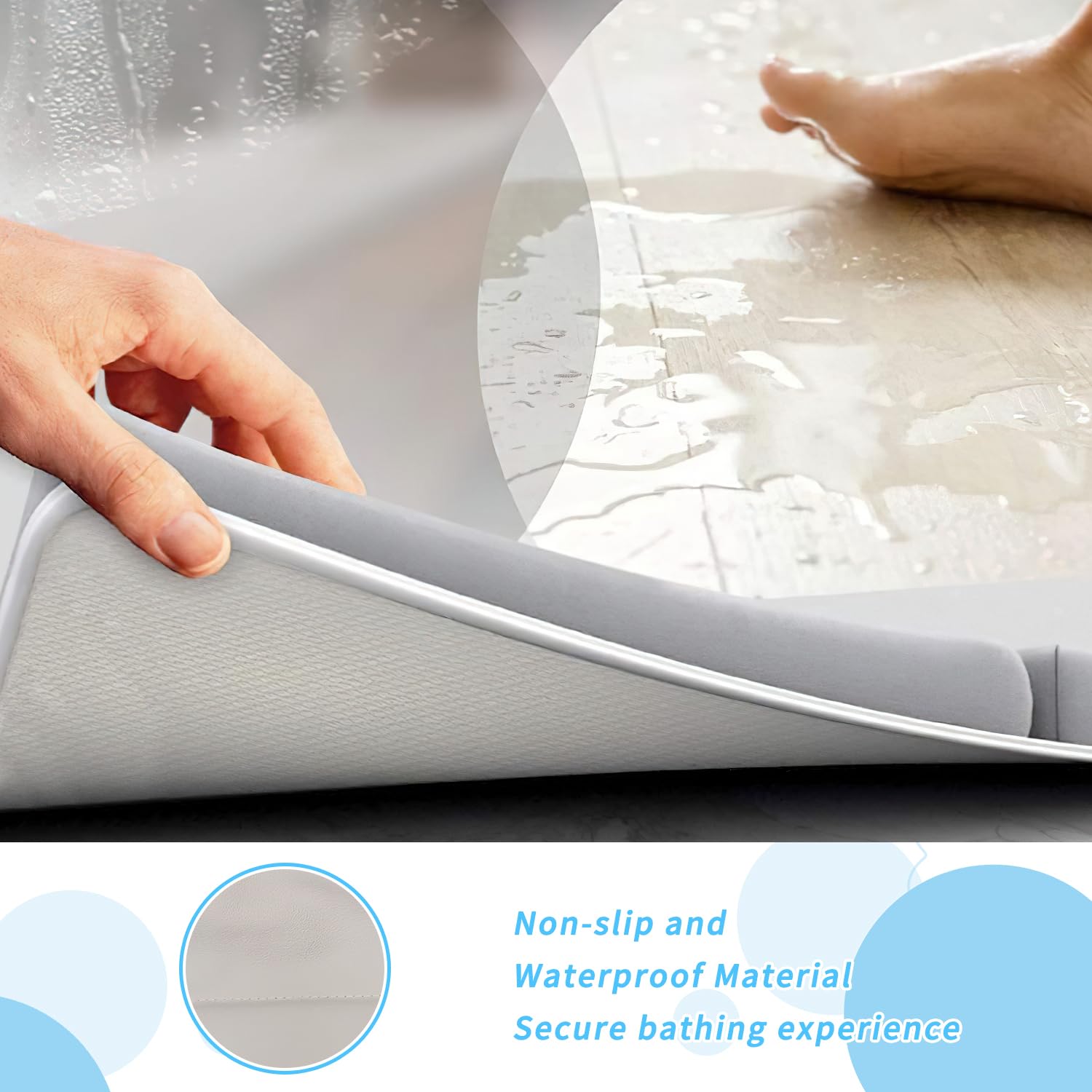 Mostop kneeler and elbow comfort in use while diaper changes.