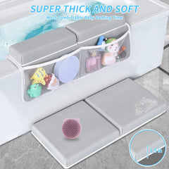 Mostop memory foam kneeler close-up highlighting plush comfort and quick-dry surface.