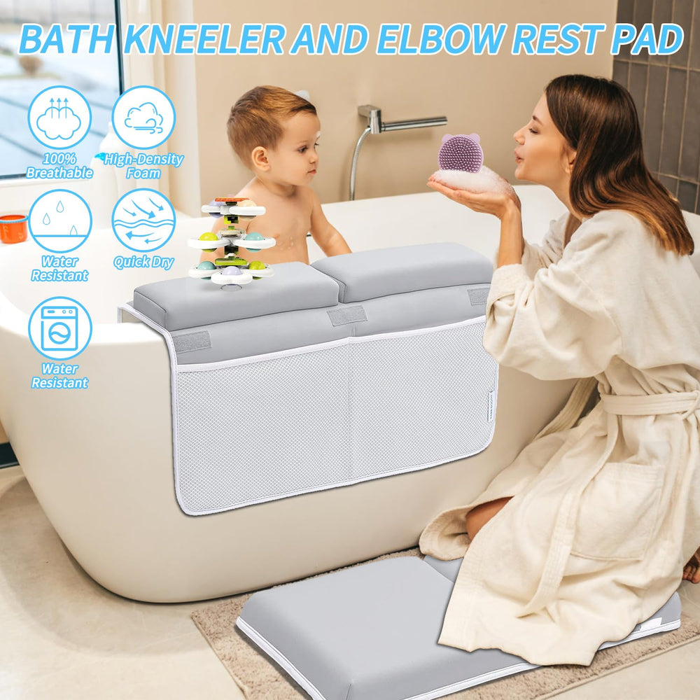 Mostop toy organizer with bath toys keeps essentials within reach during tub time.
