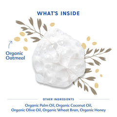 Motherlove Baby & All Soap oatmeal ingredients highlight natural plant-based cleansing for delicate skin