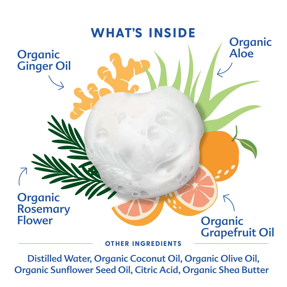 Motherlove Baby & All Soap organic oils highlight clean ingredients in a nourishing blend.
