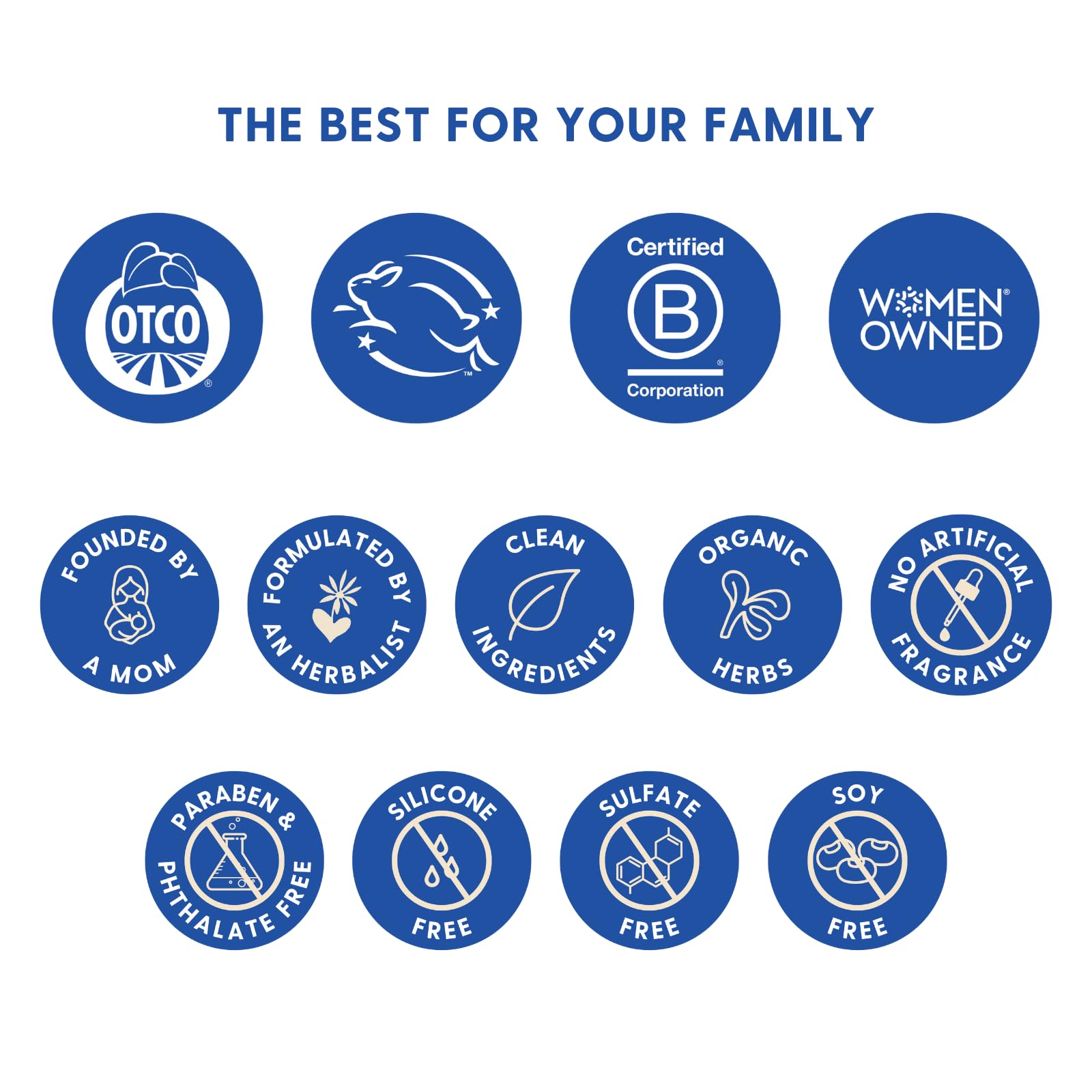 Motherlove Baby & All Soap packaging highlights organic and cruelty-free certifications