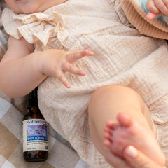 Baby massage using Motherlove Birth & Baby Oil for newborn skin