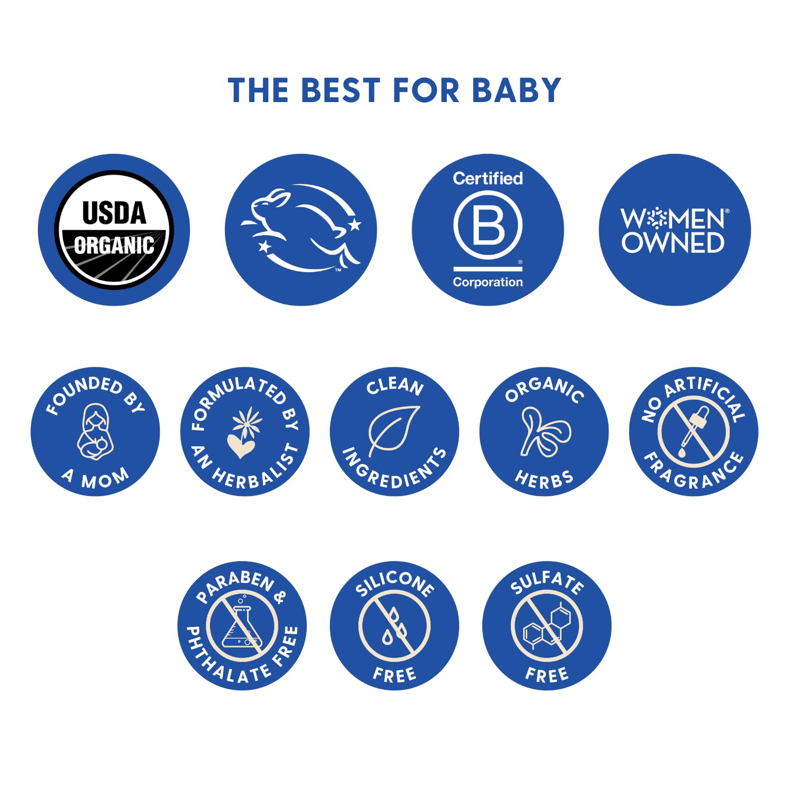 Leaping Bunny cruelty-free logo associated with Motherlove Diaper Balm.