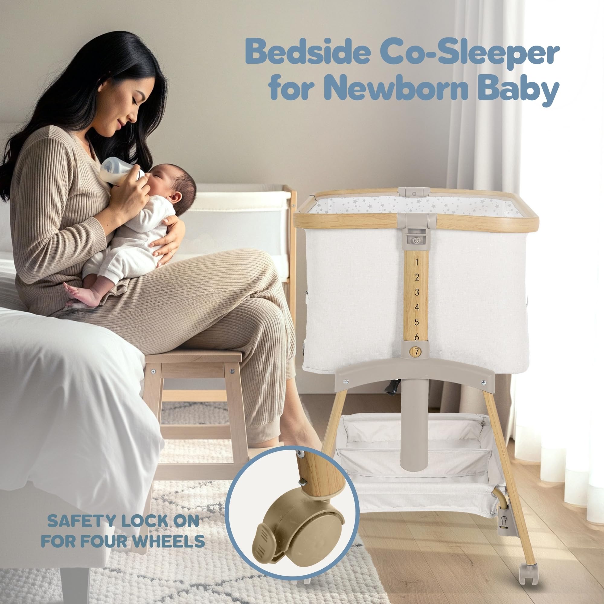 Motherly Haven bassinet storage drawer keeps essentials accessible