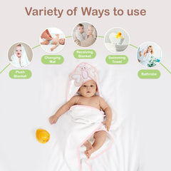 Mother's Choice large cotton towel shows plush fabric for newborn to toddler comfort.