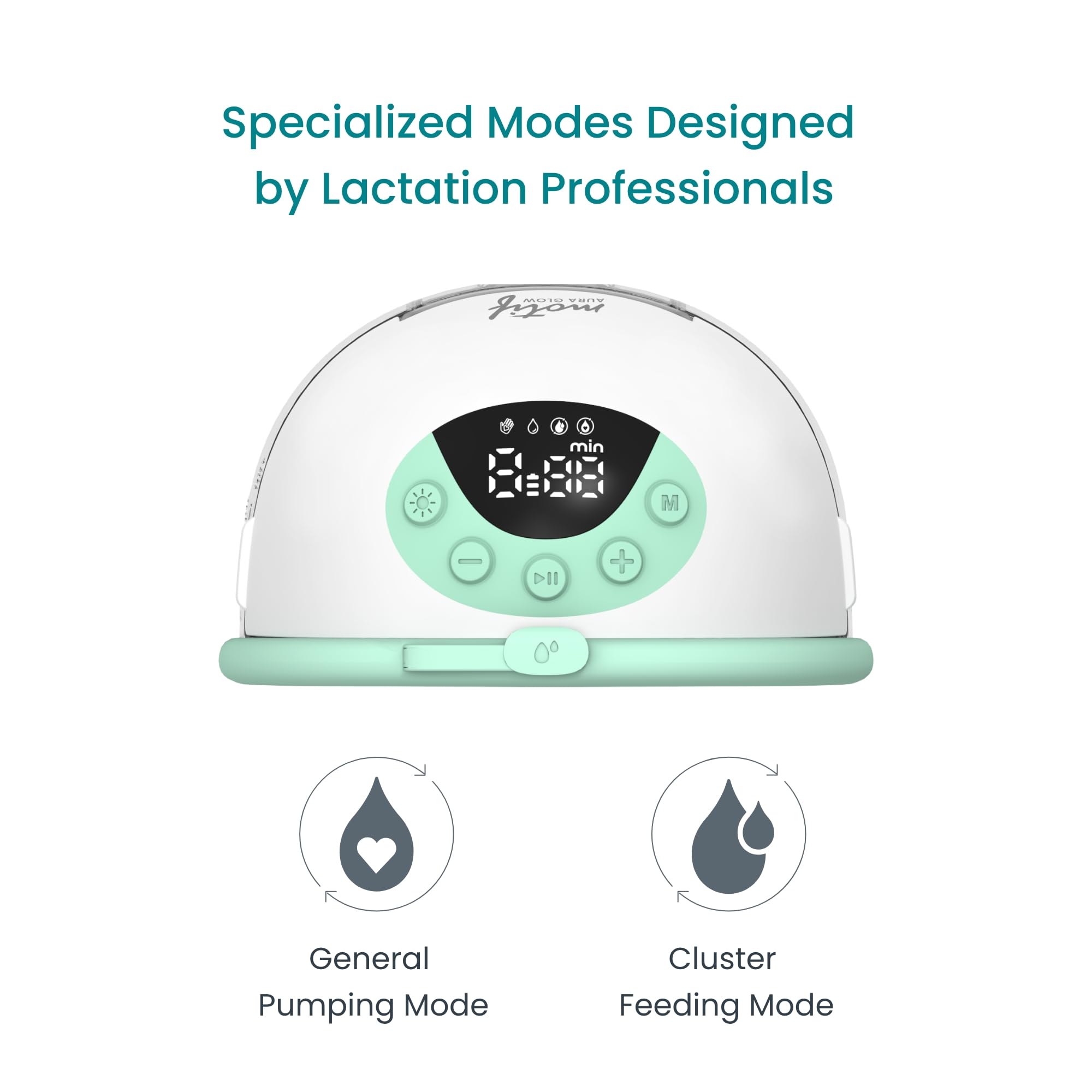 Motif Medical Aura Glow strap adjusters secure a comfortable fit.