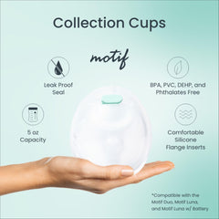 Motif Medical set includes five flange sizes for a comfortable, customized fit.