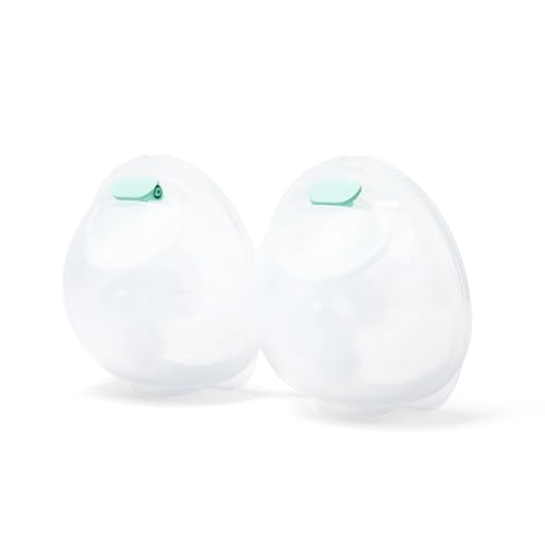 Motif Medical breast milk collector cups with secure seal preventing leaks during use.