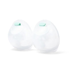 Motif Medical breast milk collector cups with secure seal preventing leaks during use.