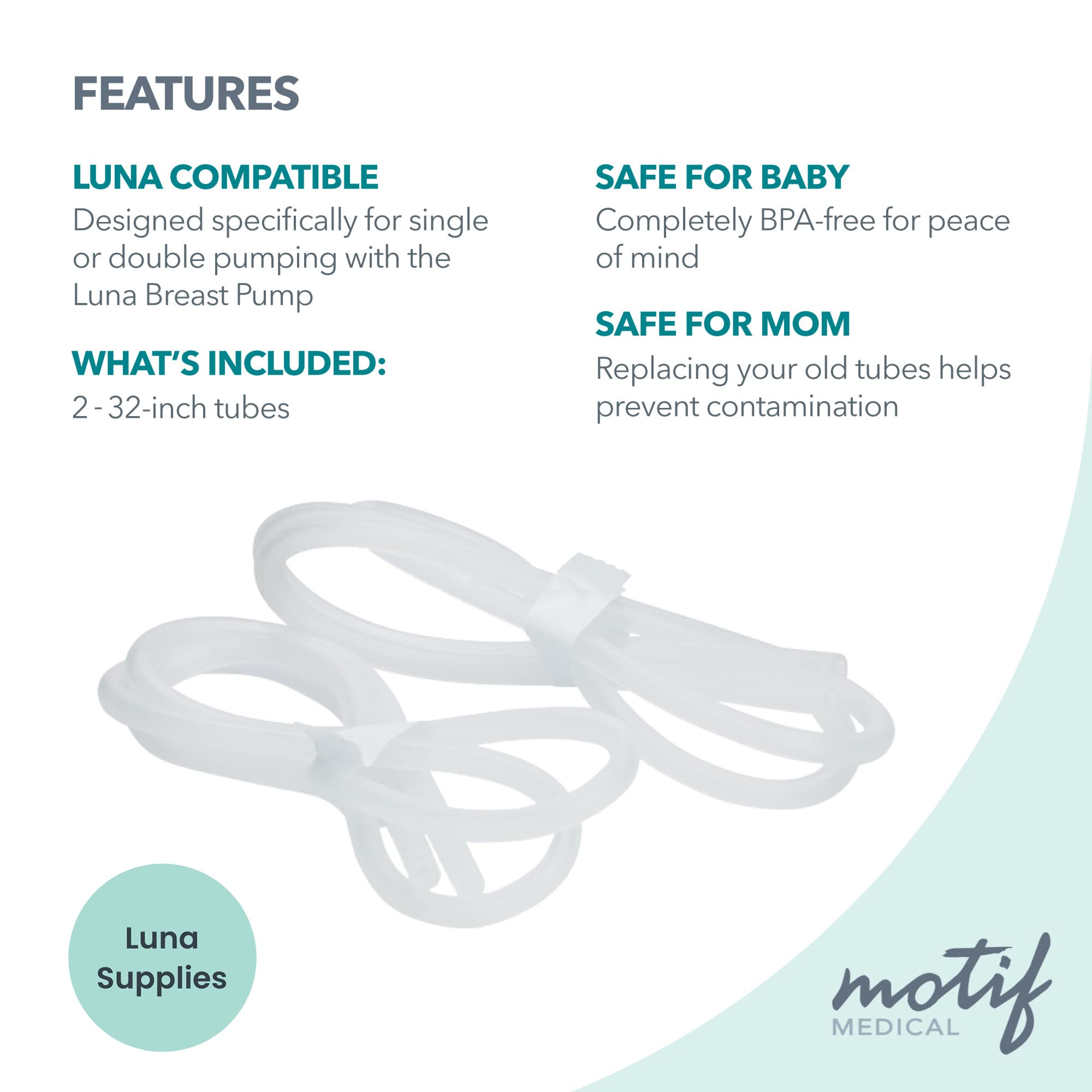 Motif Medical replacement parts kit for Luna pump quick swap.